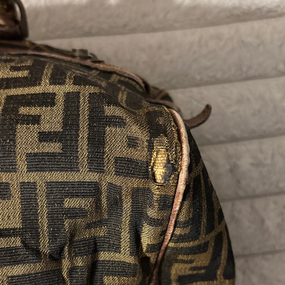 Fendi Monogram Black and Brown Duffel Bag - Picture 8 of 16
